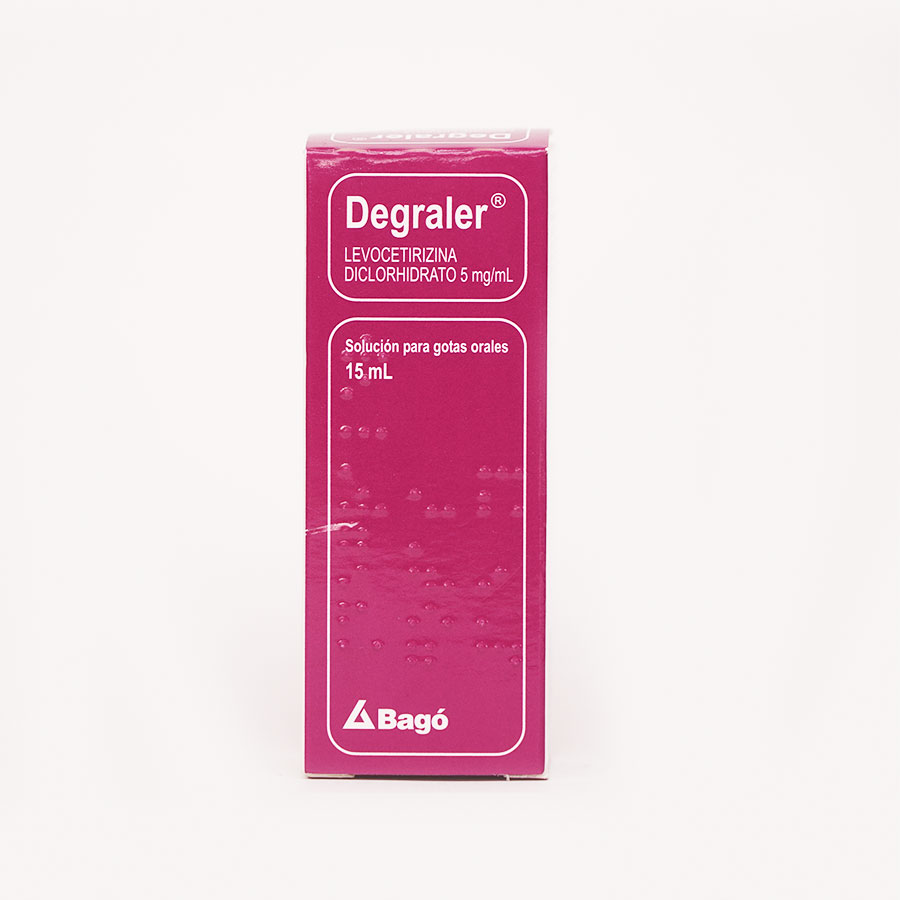 Imagen de Degraler gotas levocetirizina diclorhidrato 5 mg en gotas 15 ml