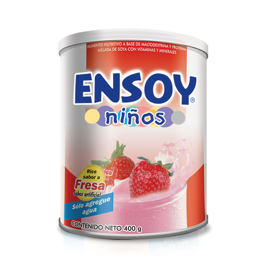 Imagen de Ensoy niños en polvo fresa 400 g