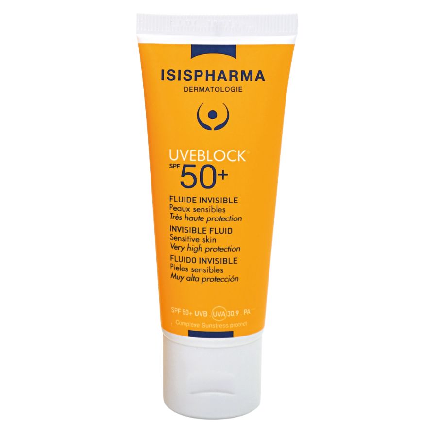 Imagen de Bloqueador isispharma fluido invisible spf 50 en crema fps 50 40 ml