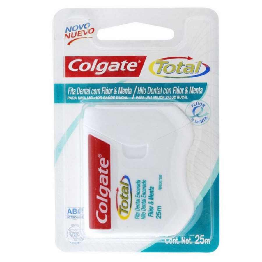 Imagen de Hilo dental colgate fluor&menta 25 m