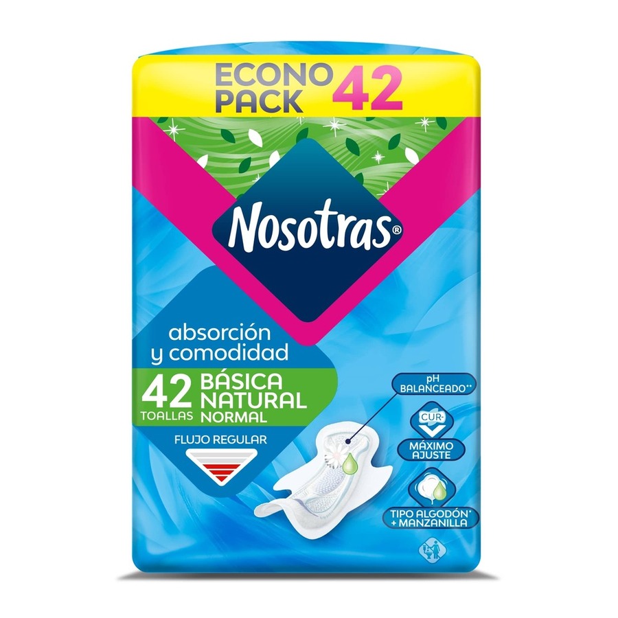 Imagen de Toalla sanitaria nosotras básica alas x 42 unds