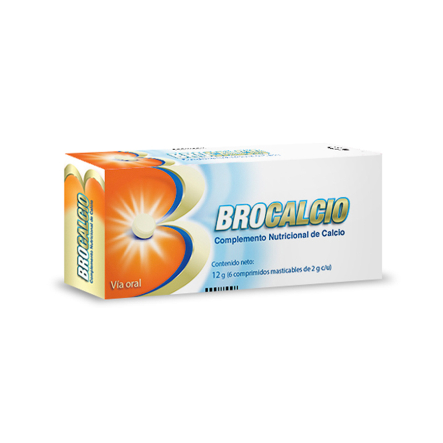 Imagen de Brocalcio 500 Mg Comprimidos Masticables 24