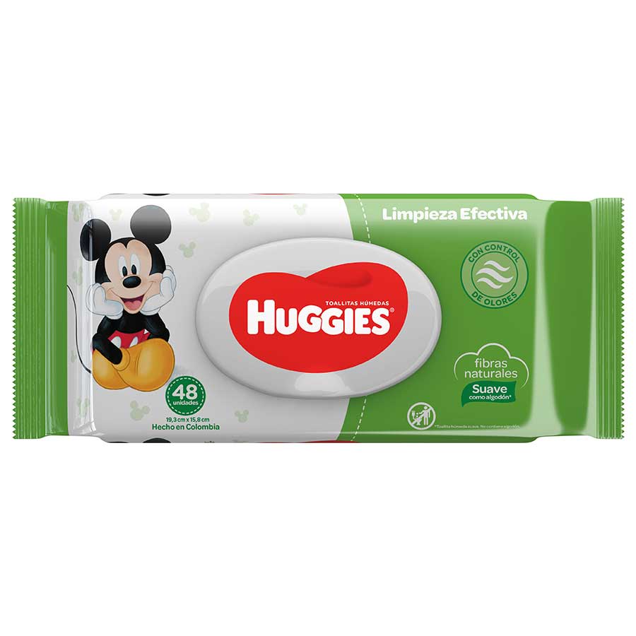 Imagen de  Toallita Húmeda HUGGIES Limpieza Efectiva 52516 48 unidades