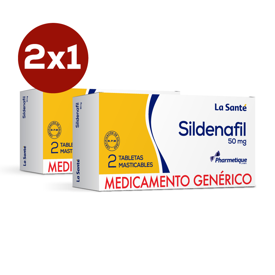Imagen de Sildenafil 50mg la sante tabletas masticables