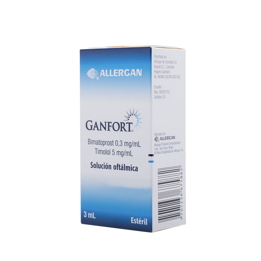 Imagen de Ganfort 0.3/5mg quifatex repr farma allergan solución oftálmica