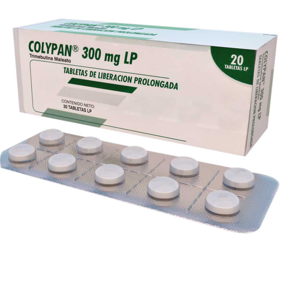 Imagen para  COLYPAN 300 mg GRUPO FARMA x 20 Tabletas Recubiertas                                                                            de Pharmacys