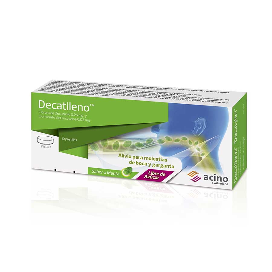 Imagen de  DECATILENO 0.25 mg x 0.03 mg Tableta x 10