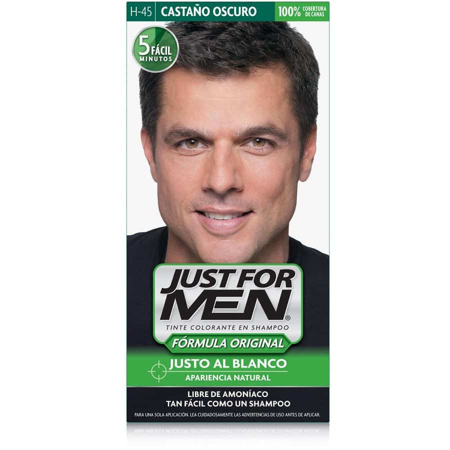 Imagen de Tinte just for men castaño oscuro #45 28 g