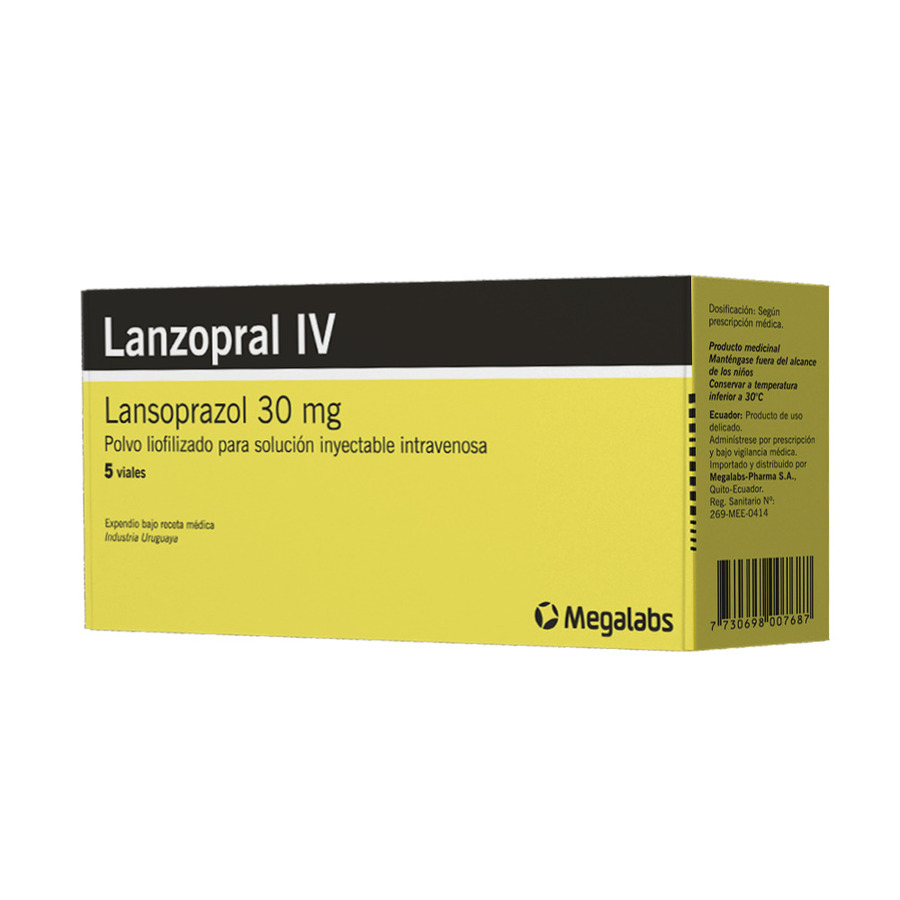 Imagen para  LANZOPRAL 30 mg MEGALABS x 5 Cápsulas                                                                                          de Pharmacys
