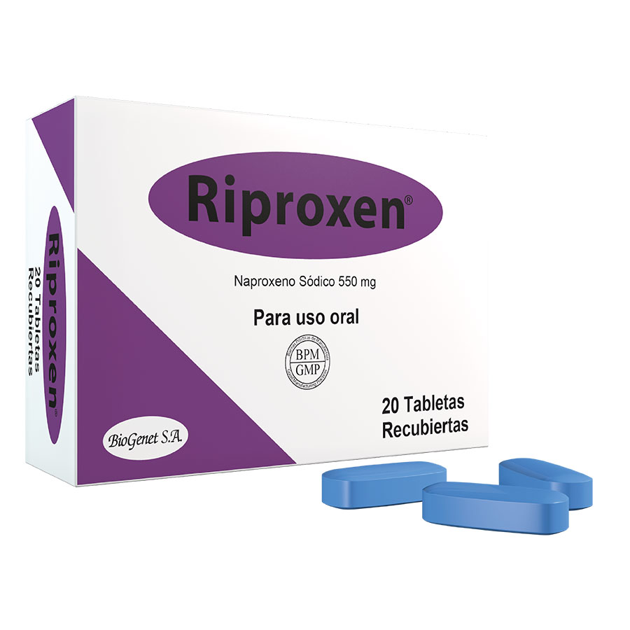 Imagen de  RIPROXEN 550 mg x 2 mg x 20 Tableta