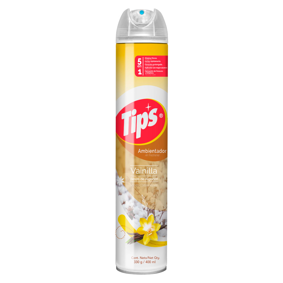 Imagen de Ambientador tips aerosol besos de algodón 400ml