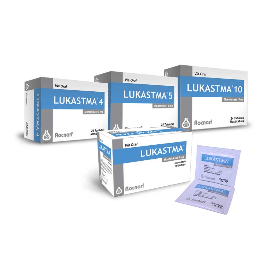 Imagen para  LUKASTMA 5 mg ROCNARF x 24 Tableta Masticable                                                                                   de Pharmacys