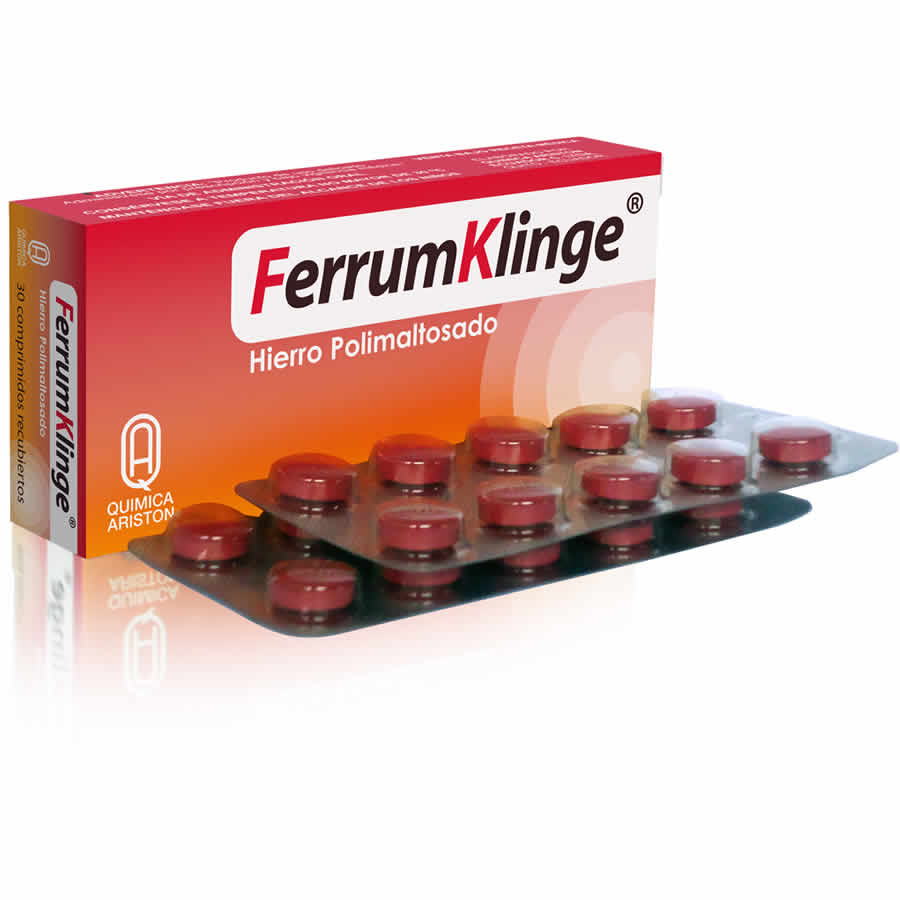 Imagen para  FERRUMKLINGE 100 mg QUIMICA ARISTON x 30 Comprimidos                                                                            de Pharmacys