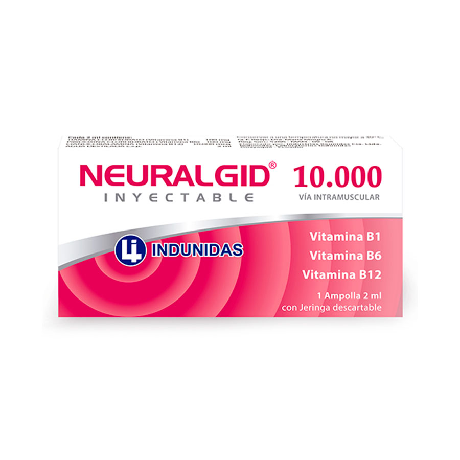 Imagen de  NEURALGID 100 mg x 100 mg x 10.000 mcg Ampolla Inyectable