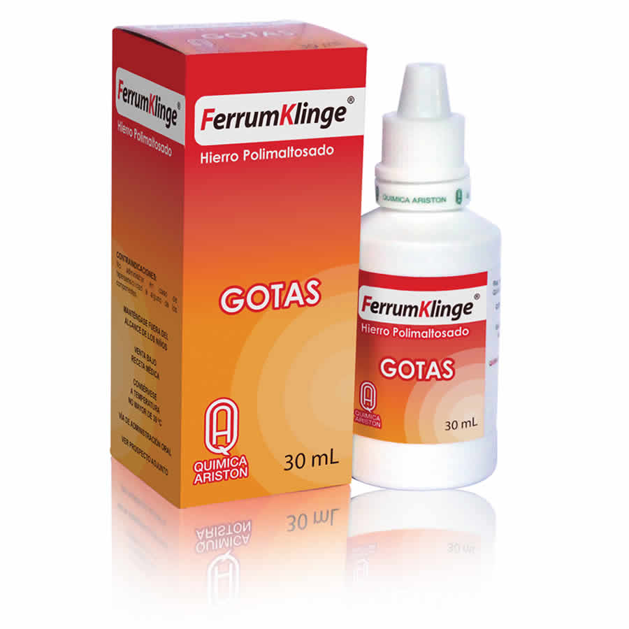 Imagen de  FERRUMKLINGE 50 mg QUIMICA ARISTON en Gotas