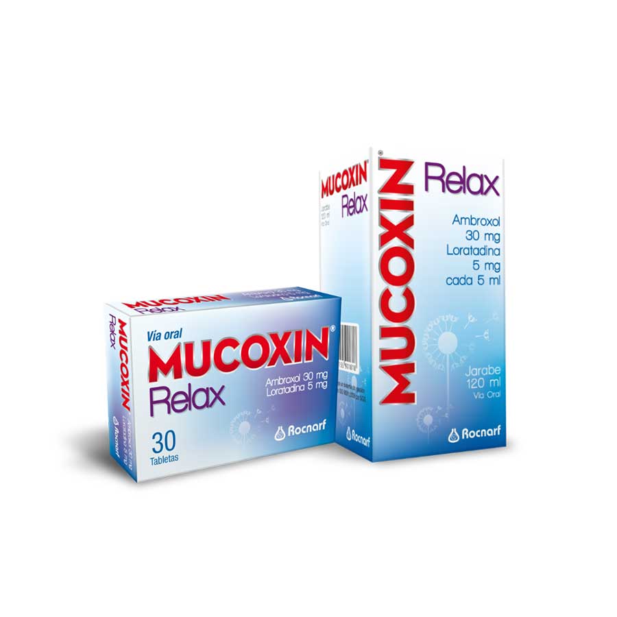 Imagen de  MUCOXIN 30 mg x 5 mg ROCNARF Relax Jarabe