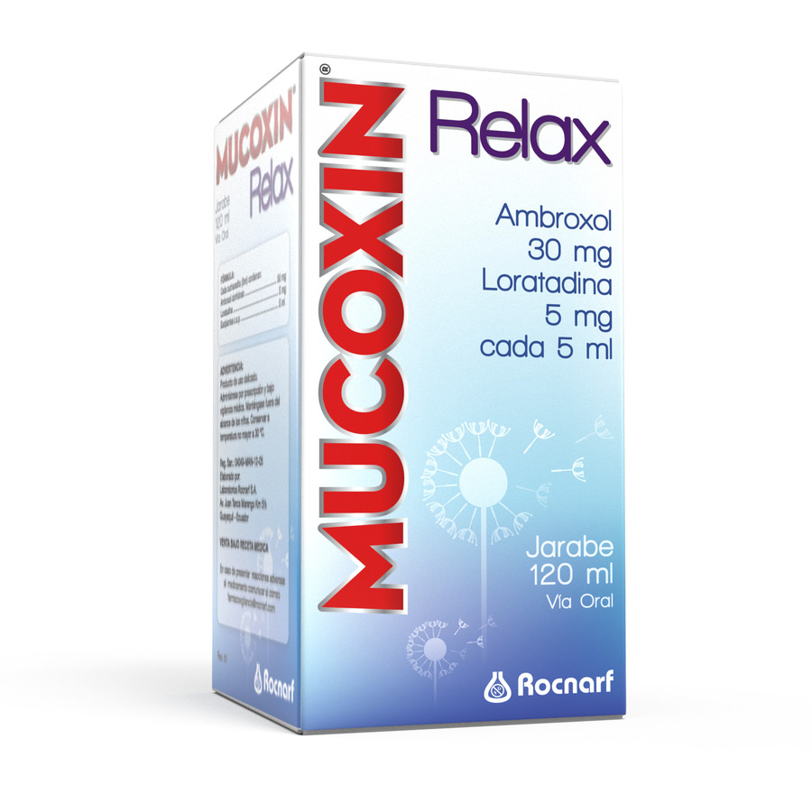 Imagen de Mucoxin 30/5mg Rocnarf Marca Jarabe Relax