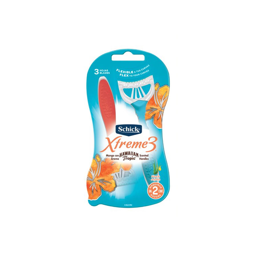 Imagen de Afeitadora schick xtreme 3 piel delicada 2 unidades