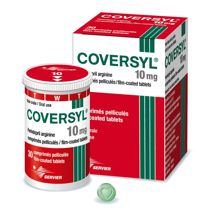 Imagen para  COVERSYL 10 mg QUIFATEX x 30 Comprimidos Recubiertos                                                                            de Pharmacys