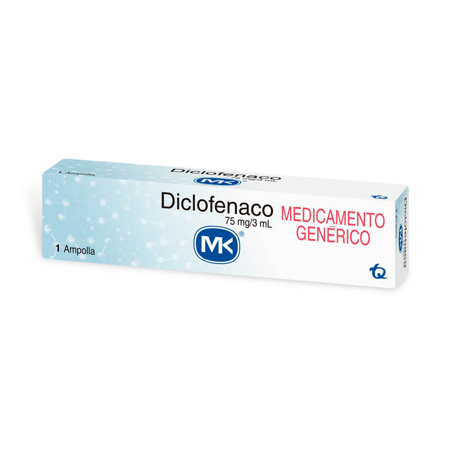 Imagen de Diclofenaco sodico 75mg tecnoquimicas - genericos ampolla inyectable