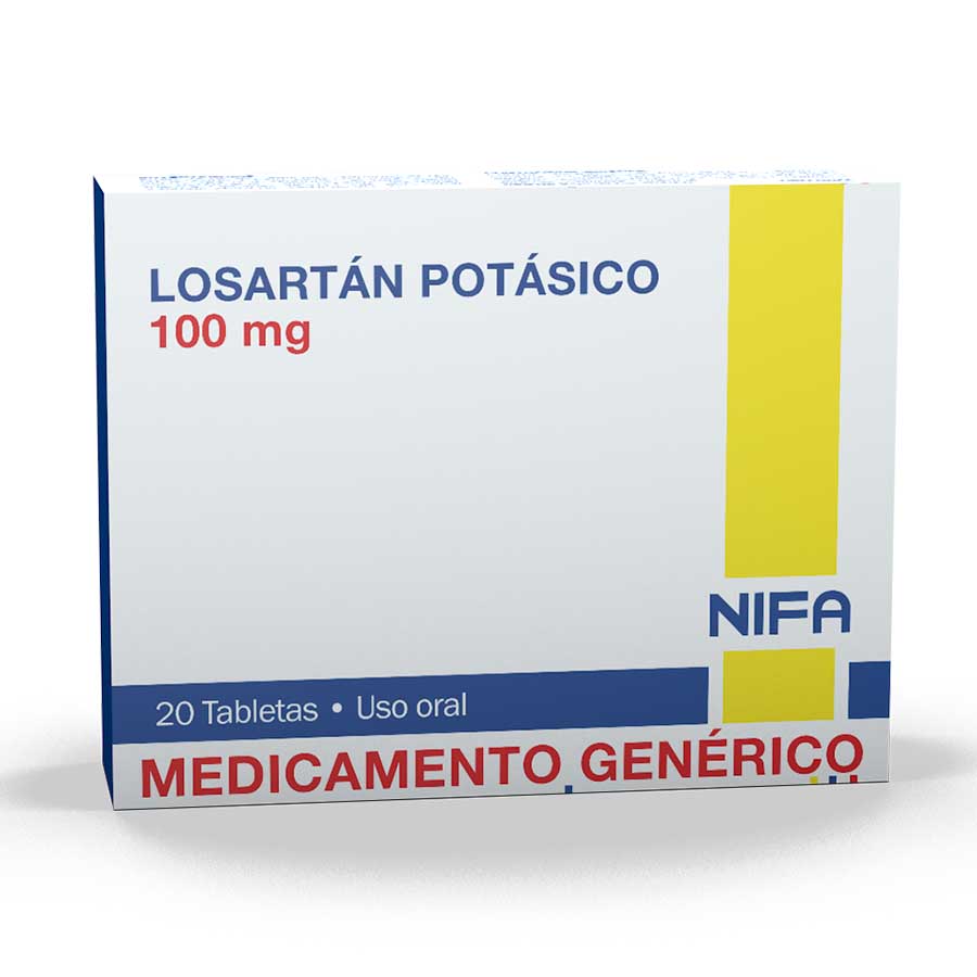 Imagen para Losartan 100mg garcos - nifa genericos tableta                                                                                   de Pharmacys