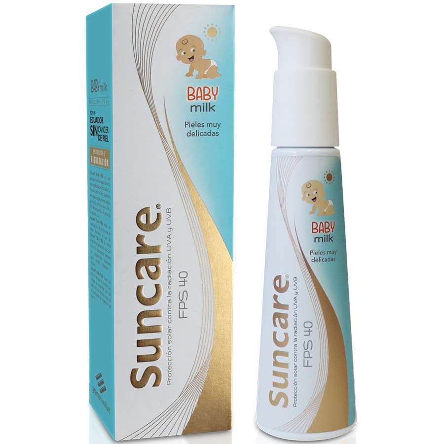Imagen de Bloqueador suncare baby milk fps-40 en crema fps 40 90 ml