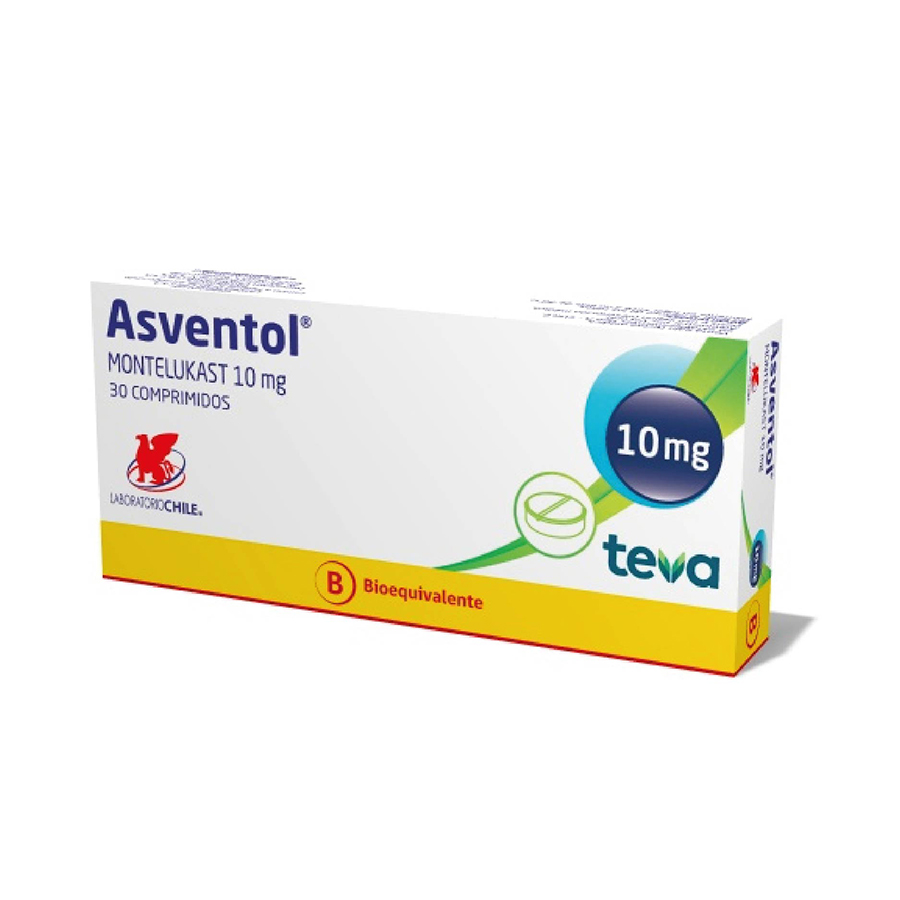 Imagen para  ASVENTOL 10mg LABORATORIOS CHILE x 30 Comprimidos                                                                               de Pharmacys