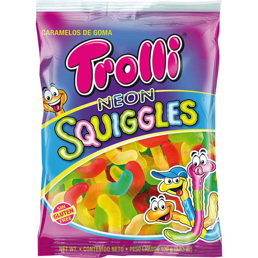Imagen de Trolli neon squiggles gomitas 100 g