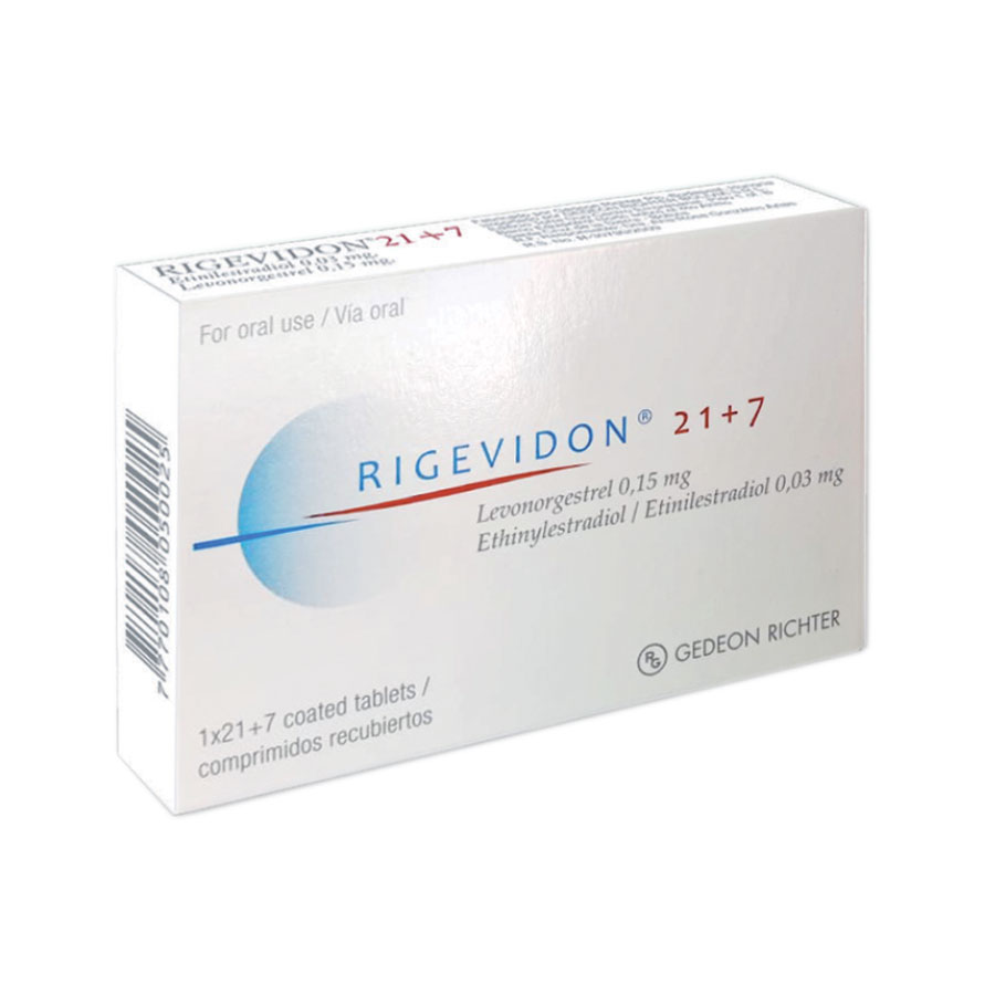 Imagen de  RIGEVIDON 0.03 mg x 0.15 mg GEDEONRICHTER Comprimido Recubierto
