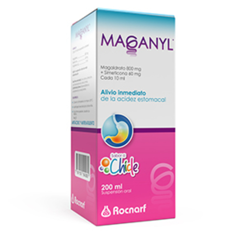 Imagen de  MAGANYL ROCNARF MAGANYL CHICLE SUSx800/60MGx200ML