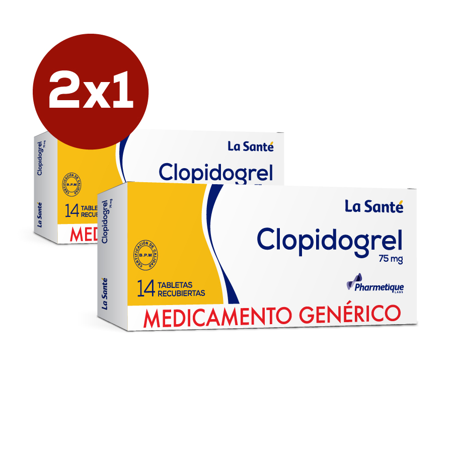 Imagen de Clopidogrel 75mg La Sante Tableta