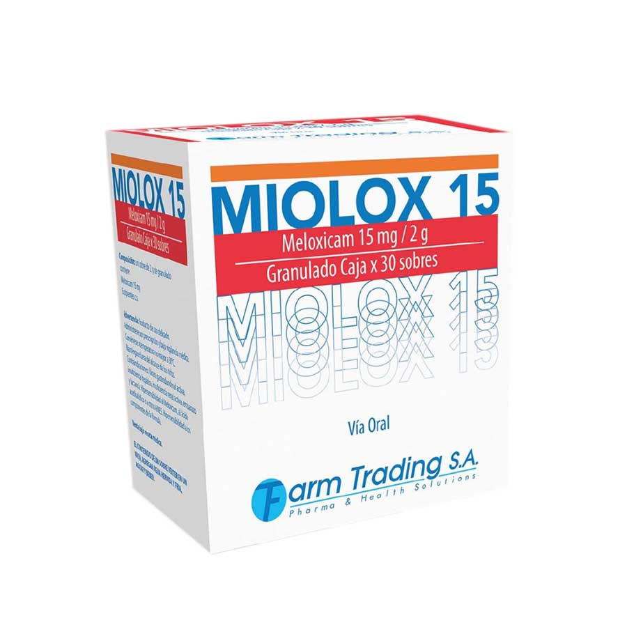 Imagen para  MIOLOX 15 mg FARMTRADING x 30 en Polvo                                                                                          de Pharmacys