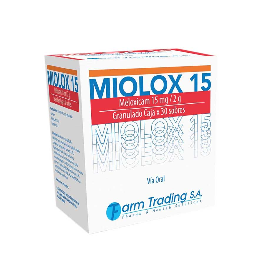 Imagen de Miolox 15mg farmtrading en polvo