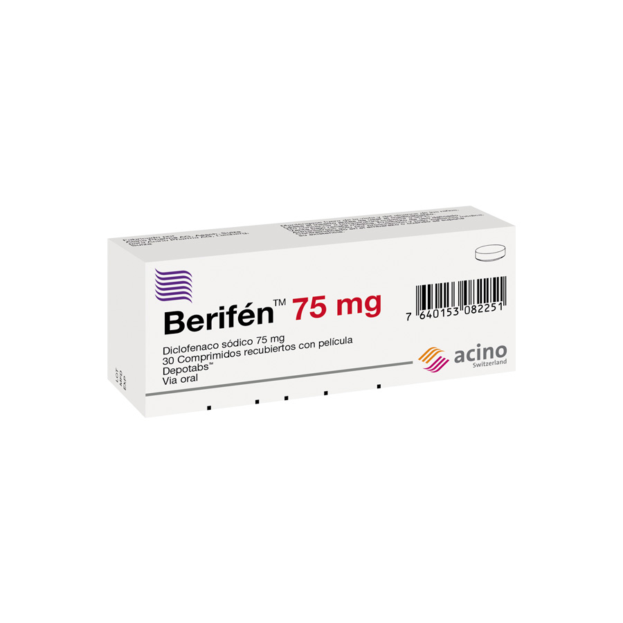 Imagen para  BERIFEN 75 mg ACINO x 30 Retard Tableta                                                                                         de Pharmacys