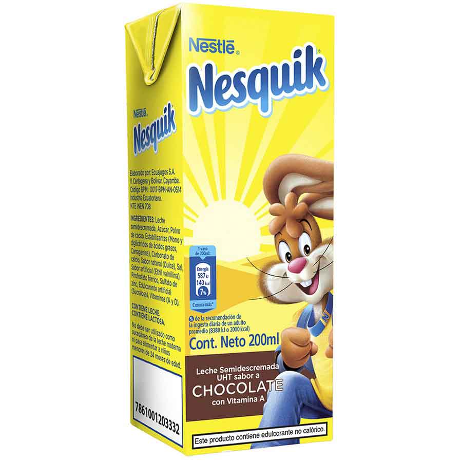 Imagen de Leche nesquik chocolate 200 ml