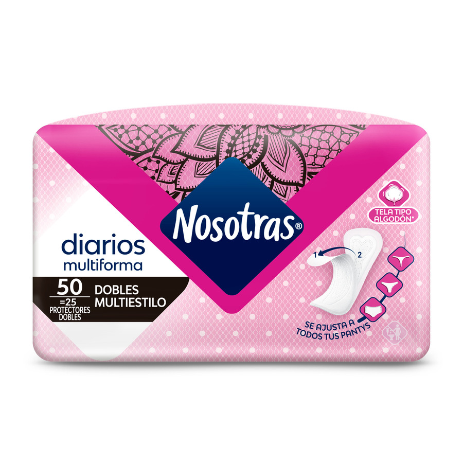 Imagen de Protectores diarios nosotras dobles multiestilo x 25 unds