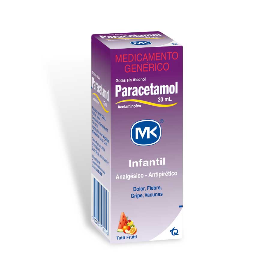 Imagen de  PARACETAMOL 100 mg TECNOQUIMICAS en Gotas