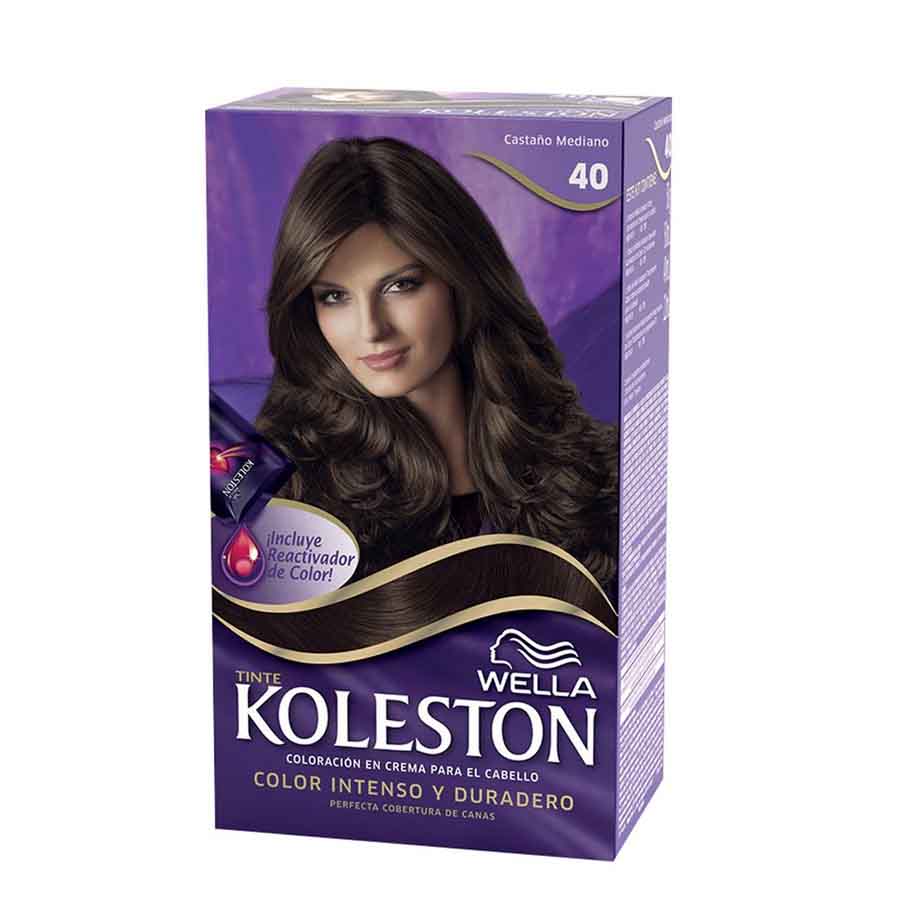 Imagen de Tinte koleston kit 40 castaño mediano 120 ml