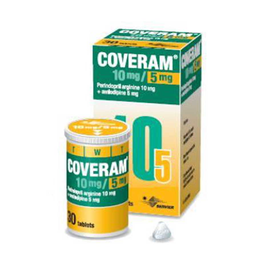 Imagen para  COVERAM 10 mg x 5 mg QUIFATEX x 30 Comprimidos                                                                                  de Pharmacys