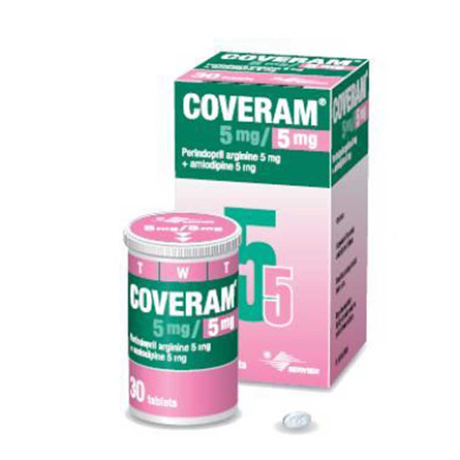 Imagen para  COVERAM 5 mg x 5 mg QUIFATEX x 30 Comprimidos                                                                                   de Pharmacys