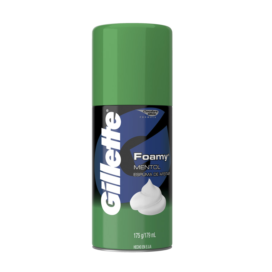 Imagen de Espuma de afeitar gillette foamy menthol 175 ml