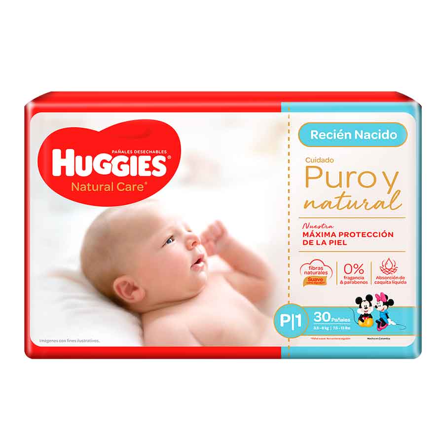 Imagen de  Pañales HUGGIES Primeros 100 Días Small 68224 30 unidades