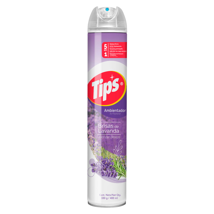 Imagen de  Ambientador TIPS Aerosol 68955 Lavanda 400 ml