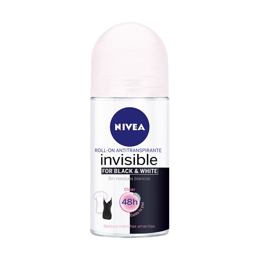 Imagen de Desodorante nivea invisible black & white mujer roll-on 50 ml