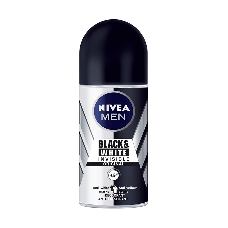 Imagen de Desodorante nivea men invisible black & white  roll-on 50 ml