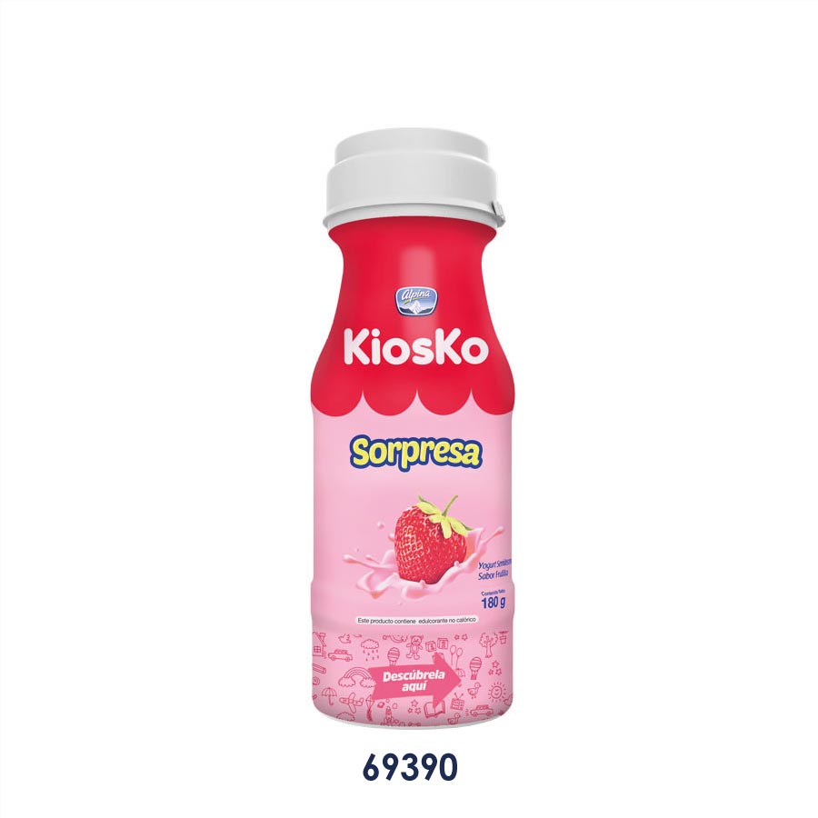 Imagen de Yogurt Kiosko Fresa 180 g 