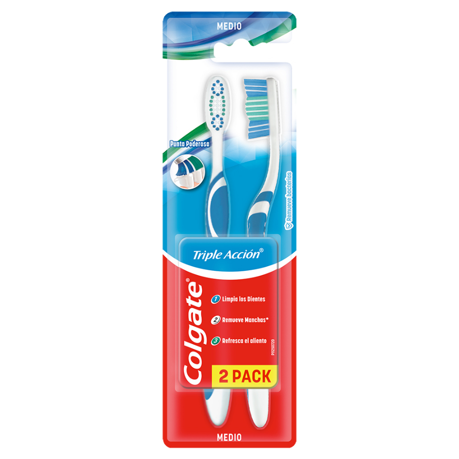 Imagen de Cepillo dental colgate triple acción 2 unidades