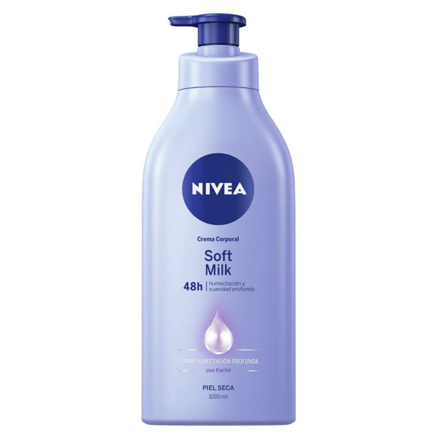 Imagen de Crema nivea body soft milk piel seca 1000 ml