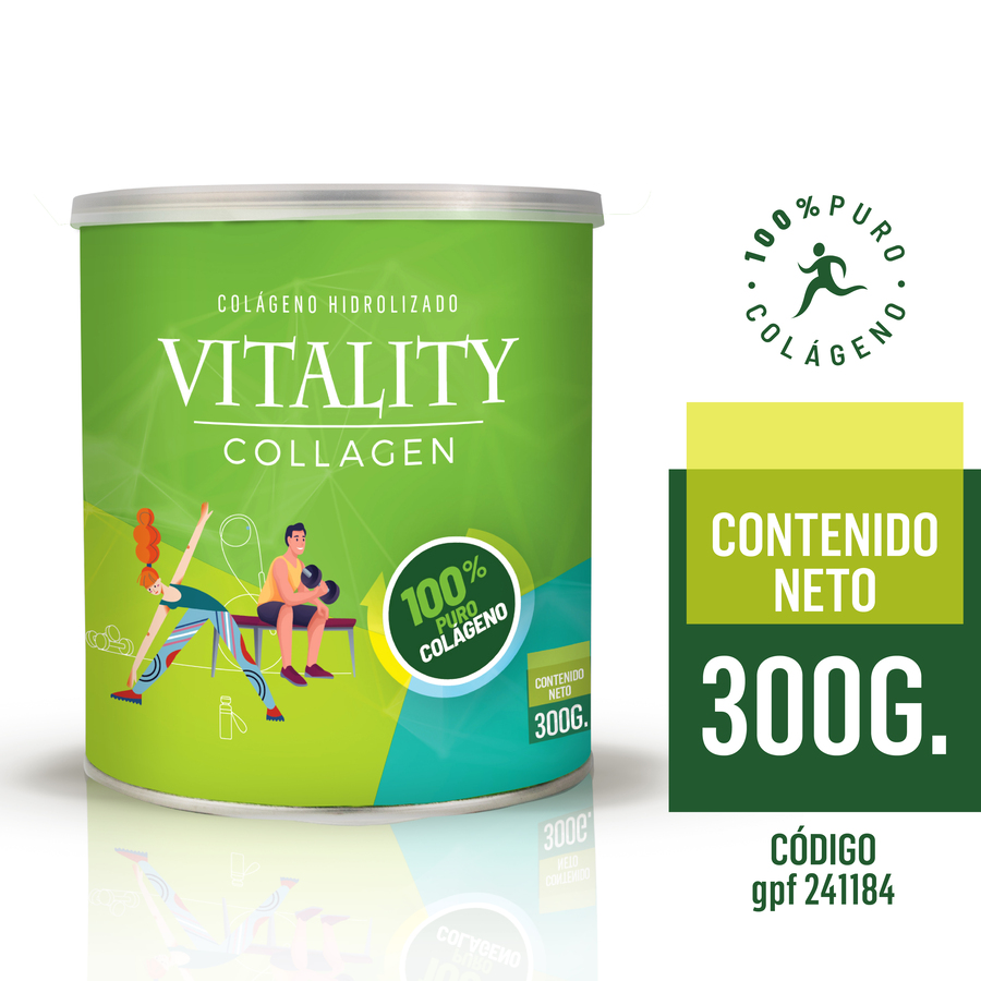 Imagen de Vitality collagen colageno hidrolizado al 100 % en polvo 300 g