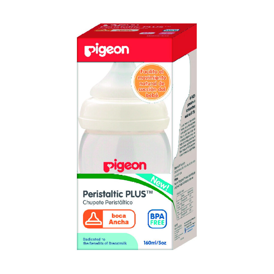 Imagen de Biberón pigeon boca ancha bpa free 5 oz